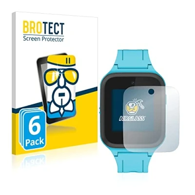 Abbildung von BROTECT Schutzglas für TCL Movetime FamilyWatch Kids MT40X (6 Stück) Schutzfolie Panzer Folie Glas [Extrem Kratzfest 9H, Anti Fingerprint,