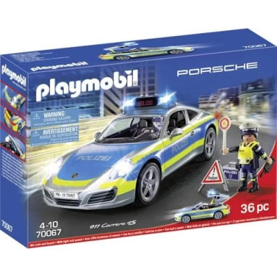 Abbildung von Playmobil® Konstruktions Spielset Porsche 911 Carrera 4S Polizei (70067), City Action, (36 St), Made in Germany