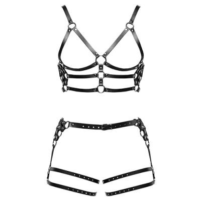 Abbildung von Brust Harness plus Hüft aus Leder