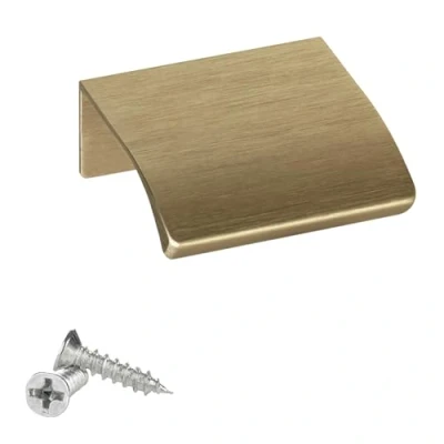 Abbildung von SO TECH® Möbelgriff BLANKETT ALEX Messingoptik gebürstet 40 350 mm, mm incl. Schrauben