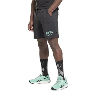 Abbildung von Reebok Herren Wor Woven Graphic Short, Night Black, XXL