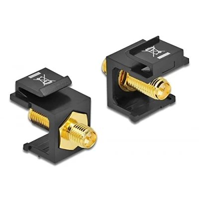 Abbildung von Delock Keystone Modul RP SMA Buchse &gt; schwarz