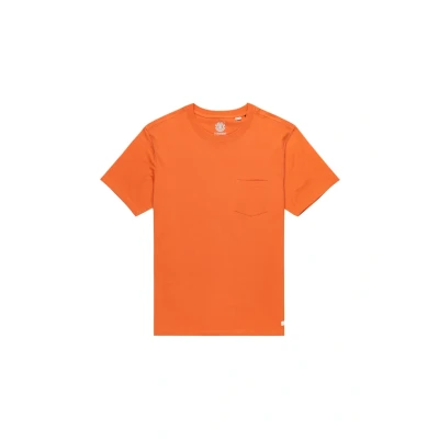 Abbildung von Element Pocket Label Tshirt print, Herren, Größe: Large, Orange