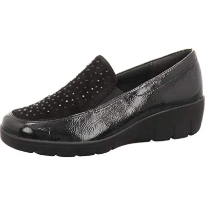 Abbildung von Semler Damen Slipper, Damen, Größe: 42, Black Leder