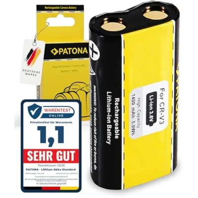 Abbildung von PATONA Akku Ersatz für Kodak CR V3 Batterie Kompatibel mit EasyShare C300 C360 C530 C663 C743 C875
