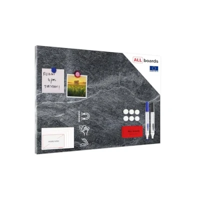 Abbildung von ALLboards Magnettafel Metallische Magnettafel, MetalBoard, DARK STONE, 90x60 cm
