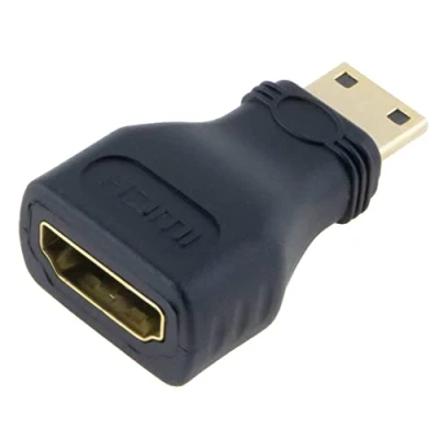 Abbildung von SeKi HDMI Adapter A Buchse auf Mini Typ C Stecker; vergoldete Anschschlüsse Schwarz, 85117