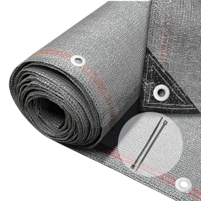 Abbildung von VOUNOT® Zaunblende 1x20m, Sichtschutz Zaun 230 g/m² HDPE Schattiernetz, Windschutz UV resistent Reißfest, mit Löcher und Kabelbinder, Grau