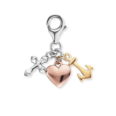 Abbildung von Engelsrufer Damencharm Charm GLAUBE, Liebe &amp; Hoffnung 925ER SIL Anhänger, Damen, Größe: One Size, Tricolor