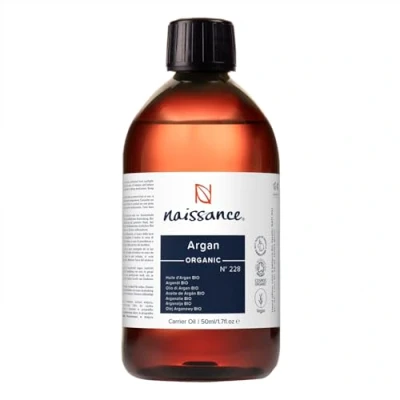 Abbildung von Naissance Marokkanisches Arganöl Nativ BIO (Nr. 228) 450ml Kaltgepresst Pflegeöl für Gesicht, Haut, Haare, Bart &amp; Nagelhaut