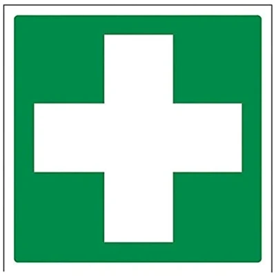 Abbildung von vsafety 31028 at s &quot;Erste Hilfe Logo&quot; Erste Allgemeine Schild, selbstklebend, quadratisch, 200 mm x mm, grün