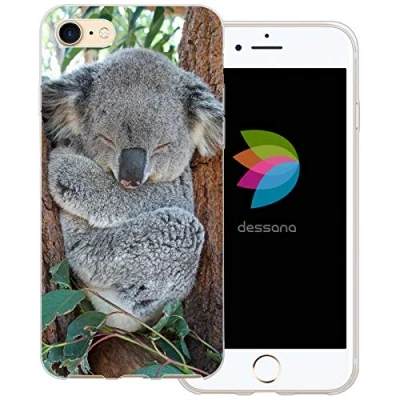 Abbildung von dessana Koala transparente Schutzhülle Handy Case Cover Tasche für Apple iPhone 7 Schlafender