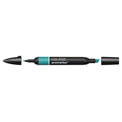 Abbildung von Winsor &amp; Newton &quot; ProMarker 0203240 Professioneller Layoutmarker 2 Spitzen, fein breit für Zeichnungen, Design Layouts Marine
