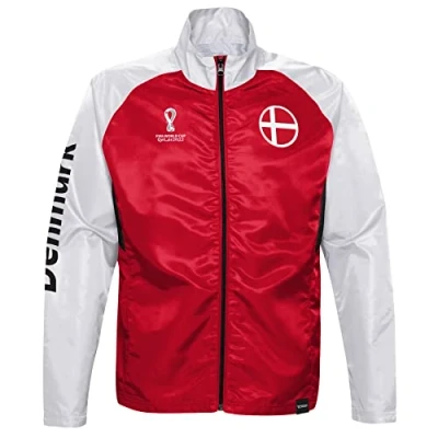 Abbildung von FIFA Herren Offizielle World Cup 2022 Trainingsjacke Dänemark, Rot, S