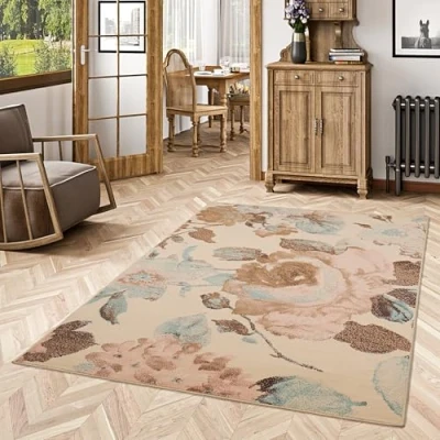 Abbildung von Pergamon Designteppich Teppich Klassik Trendline Rosen, Rechteckig, Höhe: 8 mm