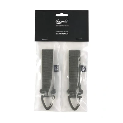 Abbildung von Brandit Gürtel Karabiner mit Molle Loop (2er Pack), Farbe:Oliv