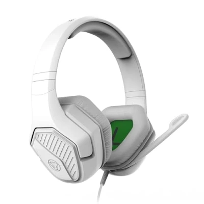 Abbildung von Snakebyte Headset Base X weiß offiziell Lizenziertes, kabelgebundenes für Xbox Series SX &amp; One, starker 50MM Audio Treiber