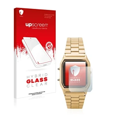 Abbildung von upscreen Schutzglas für Casio AQ 230GA Schutzfolie, Glas Folie [Klar, 9H Panzerschutz, Anti Fingerprint]