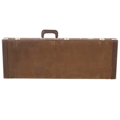 Abbildung von Gator Cases Deluxe Gitarrenkoffer für Standard E Gitarren im Vintage Design, braun (GW ELECT VIN)