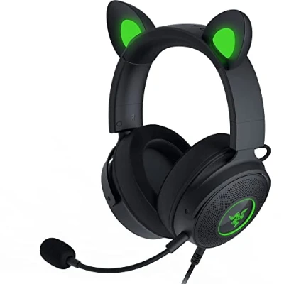 Abbildung von RAZER Kraken Kitty V2 Pro Gaming Headset (Mikrofon abnehmbar, Rauschunterdrückung, Stummschaltung)