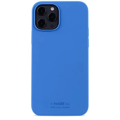 Abbildung von holdit Silikonhülle iPhone 12/12 Pro (6,1) 0,8mm Ultra dünn Handyhülle Silikon Trendy Slim Silicone case mit Voller Schutz (erhöhte Kante für Kameraschutz) Sky Blue