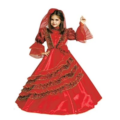 Abbildung von Ciao Unisex Kids Principessa Spagnola Costume Bambina Kostüme, rot, 8 10 anni