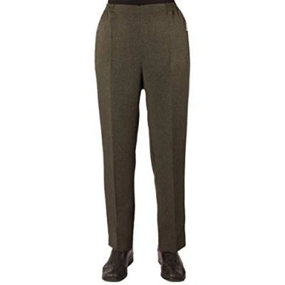 Abbildung von Eitex Damen Seniorenhose Schlupfhose mit Gummizug Kurzgröße ideal für pflegebedürftige Omas einfach anzuziehen und super pflegeleicht (38/40, olivgrün meliert)