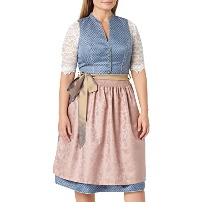 Abbildung von Stockerpoint Damen Dirndl Melinda Kleid für besondere Anlässe, blau Taupe, 38