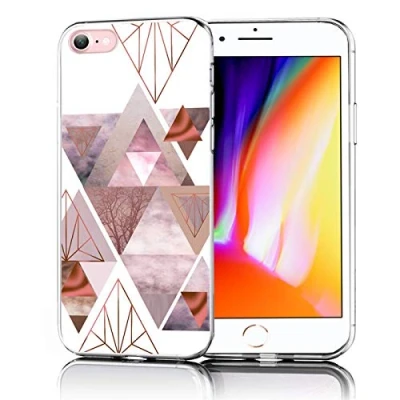 Abbildung von Verco Handyhülle für iPhone 8, SE 2020 2022 Hülle Premium Muster Handy Cover Apple 7/8 weiches Flexibles TPU Case (4,7 Zoll), Pentagramm