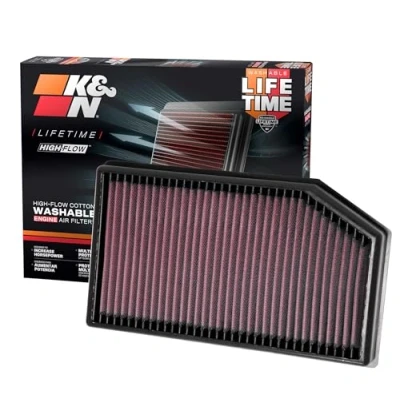 Abbildung von K&amp;N Luftfilter kompatibel mit Jeep Wrangler JL 2.0 &amp; 3.6 2018 (33 5076)