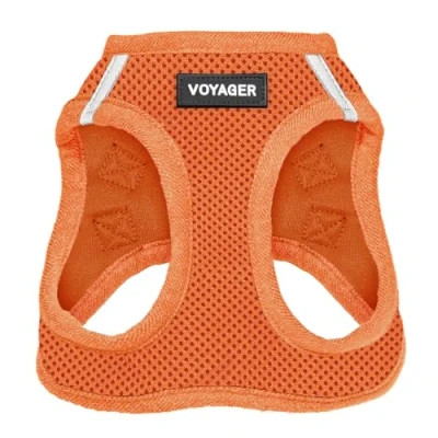 Abbildung von Voyager Step in Air Hundegeschirr Allwetter Mesh Weste für kleine und mittelgroße Hunde Katzen von Best Pet Supplies Geschirr (Orange), XXS