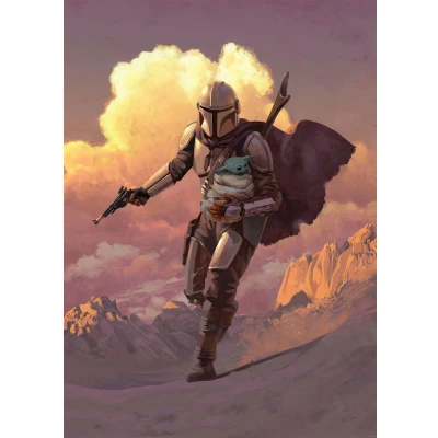 Abbildung von Komar Vliestapete &quot;Mandalorian Escape&quot;, 200x280 cm (Breite x Höhe)