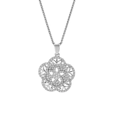 Abbildung von Orphelia Damen Kette aus 925er Sterlingsilber mit Anhänger Silber ZH 7309
