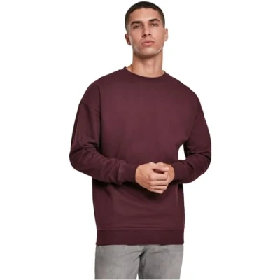 Abbildung von Urban Classics Sweat Crewneck Sweatshirt, Herren, Größe: Small, Redwine
