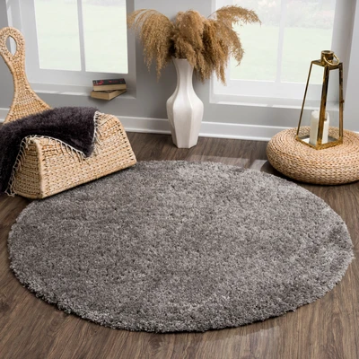 Abbildung von Sanat Hochflor Teppich &quot;Porto&quot;, rund, 45 mm Höhe, Wohnzimmer, Langflor, Shaggy