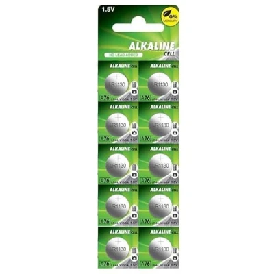 Abbildung von Alkaline Batterie LR1130 189, quecksilberfrei, 10 Batterien 11,60 x 3,05, 1,5 V, 44 mAh