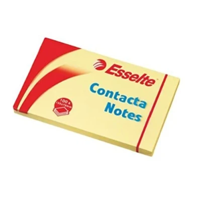 Abbildung von Esselte 83001 Haftnotiz Contacta Notes (125x75 mm, 100 Blatt) gelb