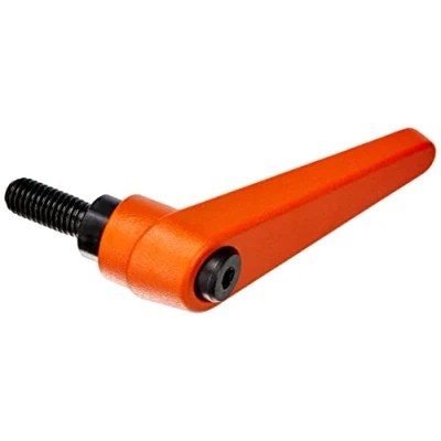Abbildung von HALDER 24400.0341 Verstellbare Klemmhebel, Orange, d1=18 mm / d2=M8 l1=20