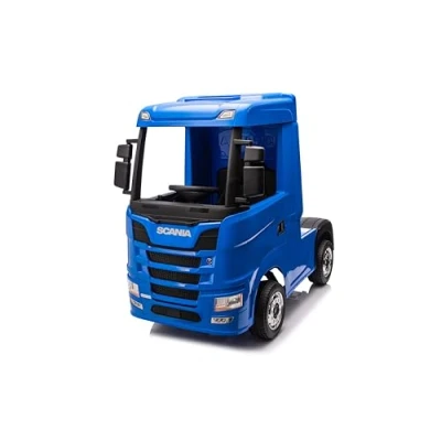 Abbildung von FINOOS Scania Elektro LKW12V Elektroauto für Kinder, 4x4, 4 x 35W, 2 12V 7Ah mit Fernbedienung (Bleu)