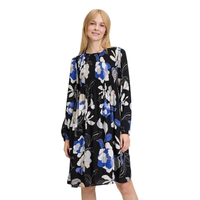Abbildung von Betty Barclay Plissee Freizeitkleid, Damen, Größe: 36, Schwarz blau