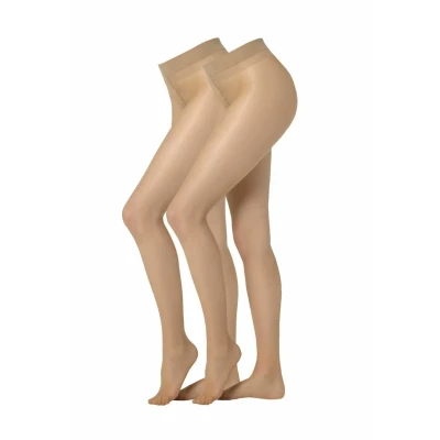 Abbildung von camano Everyday 20 DEN 2P Strumpfhose, Damen, Größe: 36/38, Alabaster