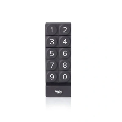 Abbildung von Yale DOORMAN Linus Smart Keypad Schließen Sie die Tür mit eindeutigen Passwörtern auf. Bluetooth.