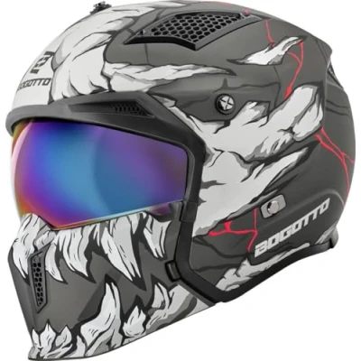 Abbildung von Bogotto Radic Skulash 22.06 Helm, grau/schwarz, L