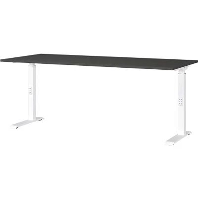 Abbildung von GERMANIA Schreibtisch &quot;Downey, mechanisch höhenverstellbar&quot;, moderne Farbvariationen, Breite 120/140/160/180 cm, Made in Germany