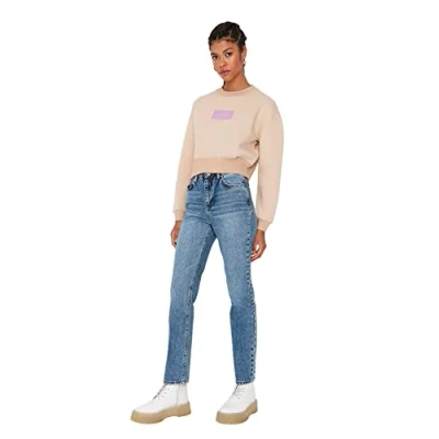 Abbildung von TRENDYOL Damen Bootcut &amp; Flared Jeans, Blau, 40 EU