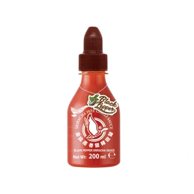 Abbildung von Flying Goose Sriracha Sauce schwarzer Pfeffer 200 ml