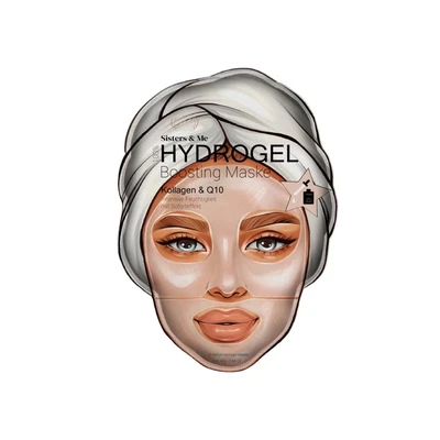Abbildung von Sisters &amp; Me Tuchmaske Hydrogel Boosting Maske, Q10 Kollagen für intensive Feuchtigkeit, 5 tlg.