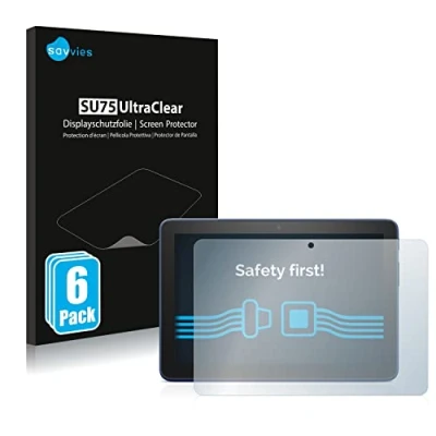 Abbildung von Savvies 6 Stück Schutzfolie für Amazon Fire HD 8 2022 Displayschutz Folie Ultra Transparent