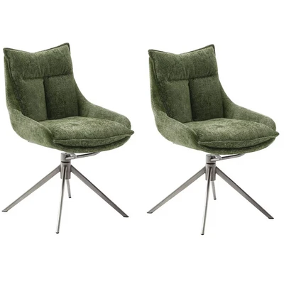 Abbildung von MCA furniture Esszimmerstuhl, Strukturstoff, mit Schwingfunktion