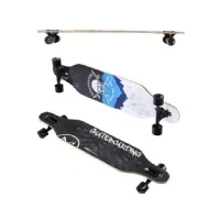 Abbildung von Longboard Totenkopf Holz Skate Nils Extreme